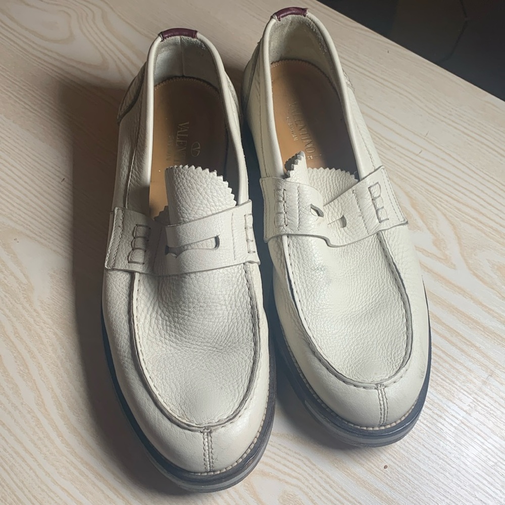 **For Sale: Beautiful Off-White Valentino Loafers**